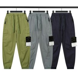 Broek Heren cargobroek Lente katoen Effen kleur broek konng gonng Multi grote zak overall broek Lente en zomer nieuwe mode bh