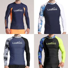 Broek heren duiktop zonnebrandwielbil strand zwemmen snorkelen sneldrogend top fitness uv shirt water sport duikbroeken surf top