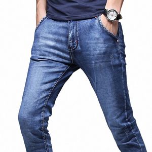 Pantalons Hommes Élastique Slim Fit Printemps et Automne Denim Jeans Casual Brand New Daily Dropship h7m2 #