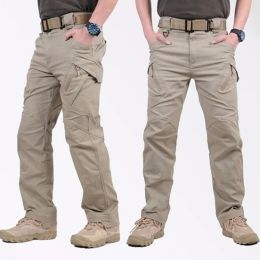 Pantalons Pantalons tactiques militaires multipoches X9 pour hommes en plein air SWAT RipStop homme pantalon cargo imperméable décontracté pantalon léger à fermeture éclair