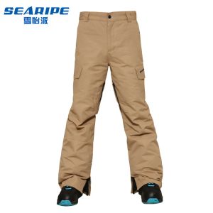 Pantalon pantalon à snowboard à double panneau d'extérieur pour hommes pantalon étanche et respirant