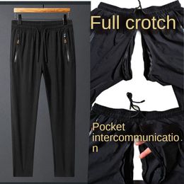 Pantalons Pantalons pour hommes Pantalons de travail Pantalons à entrejambe ouvert à double fermeture éclair complète Pantalons de sport pour hommes Fun Street Commodité pour hommes sans décollage