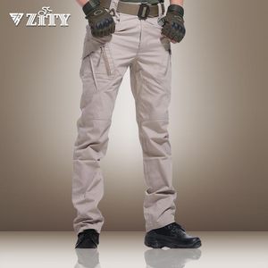 Pantalons pour hommes pantalons tactiques Cargo pantalons de survêtement pantalons décontractés sport masculin Multi poche élastique pantalon militaire pour hommes coupe ajustée 5XL