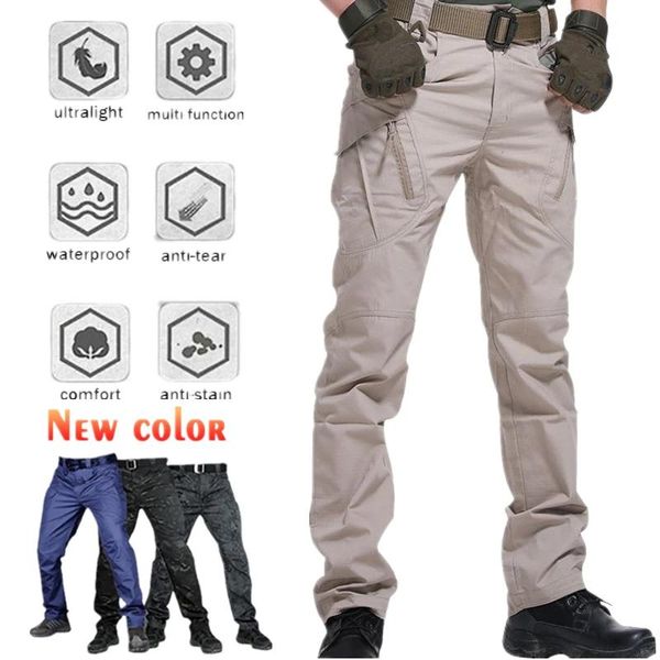 Pantalons Men Tactical Cargo Pantalon Randonnée Classic Outdoor Fishoor Army Joggers Joggers Pant Camouflage Multi-Pocket Pocket Casual