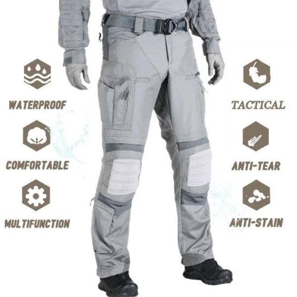 Pantalones Hombres Pantalones tácticos Militar Ejército de EE. UU. Pantalones de carga Ropa de trabajo Uniforme de combate Paintball Multi bolsillos Ropa táctica Dropship