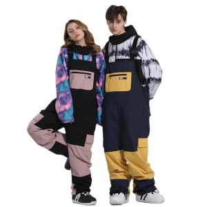 Broek mannen dames skigebroeken winterpant winddicht waterdichte reflecterende ademende ski overalls broek vrouwelijke mannelijke losse snowboardbroek