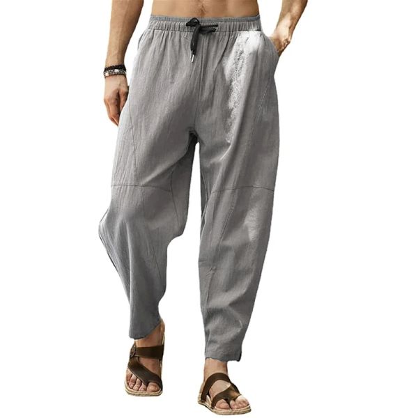 Pantalon Mens Cotton Baggy Hippie Boho Gypsy Aladdin Yoga Harem Pantal