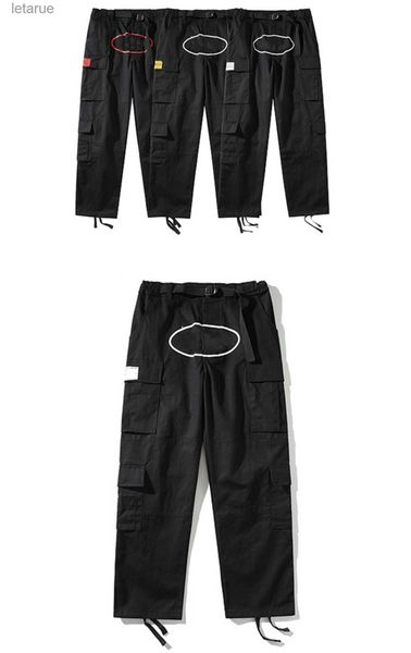 Pantalon homme pantalon Cargo Harajuku droit jambe large pantalon Streetwear Y2K pantalon rétro tendance salopette 240308