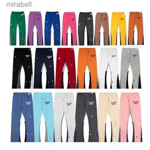 Broek Herenbroek joggingbroek designerbroek in gespikkelde hoge kwaliteit herenbroek baggy sweat rechte broek met wit grijs 240308