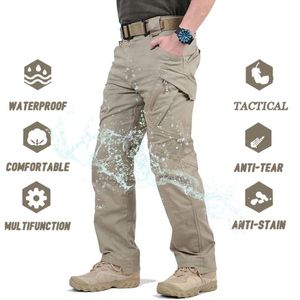 Broek Militaire Tactische Broek Mannen Multipocket SWAT Combat Legerbroek Mannelijke IX9 Waterdichte Slijtvaste Cargo Joggers Big Size 5XL