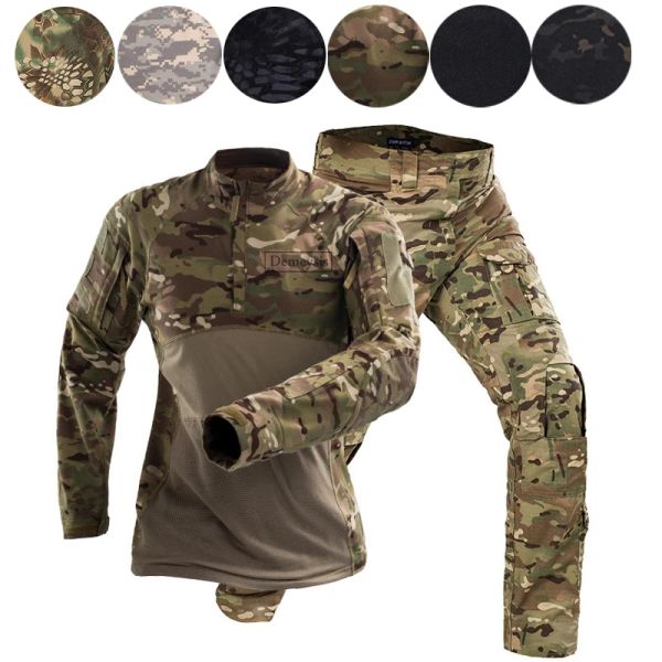 Pantalon Military Tactical Uniforme US Army Combat Shirt + Cargo Pantal