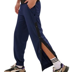 Pants Pantalons de poitrine pour hommes, nouveaux pantalons de sport à bretelles amples, boutons entièrement ouverts, pantalons longs décontractés, pantalons d'entraînement de basket-ball