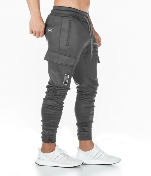 Pants Nouveaux hommes mode tricot fitness pantalons de survêtement en plein air salle de sport course pantalons d'entraînement multipoches jogging squats pantalon cargo