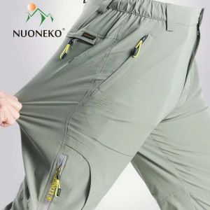 Pantalon nuoneko mens extensible pantalon de cargaison d'été pantalon décontracté pantalon sec de randonnée extérieure