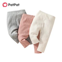 Pantalones Patpat 3 Pack Baby Girl 95% Ciban de algodón Leggings Set