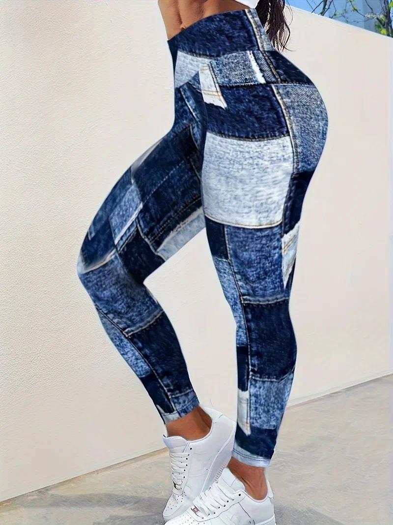 Pantalones Tallas Grandes 1XL-5XL Medias Casuales para Mujer Cintura Alta Deportes Color Slim Fit