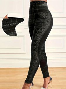 Pantalon plus taille des femmes hautes leggings en taille