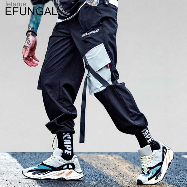 Pantalones Bolsillos Pantalones Cargo Mujeres Harem Joggers Baggy Harajuku Streetwear Hip Moda Swag Track Sweetpants FD103 Mens 240308