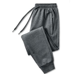 Pantalon coton pur grand taille jogging pantalon pantalon de survêtement