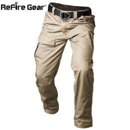 Pants ReFire Gear pantalon cargo militaire pour hommes soldats de Combat de l'armée pantalon tactique Airsoft coton SWAT camouflage multi-poches pantalon décontracté
