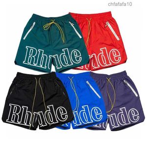 Pantalones Rhude Shorts Diseñador para hombre Conjuntos de hombres cortos Chándal y moda cómoda Ser popular Nuevo estilo s m l Xi Poliéster Loo 8N3J