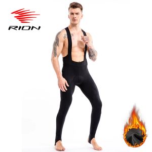 Broek rion fietsen slabib broek mannen mtb mountain biken broek fietsen kleding thermische fleece lange fiets panty's winter winddichte stappenvoet