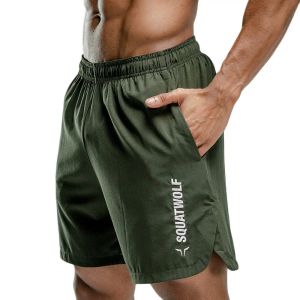 Broek lopende sport shorts heren gym fitness bodybuilding broek zomer dunne bermuda mannelijke tennis jogging training snel droge strand bodems