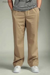 Pantalon taille vêtements pleine longueur pantalon mode gros hommes Cargo pantalon mâle coton homme pantalon 240308