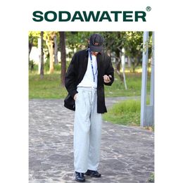 Pantalon Sodawater Harajuku Mens Papin de survêtement en coton 2021 Nouveau pantalon décontracté de style coréen de style coréen