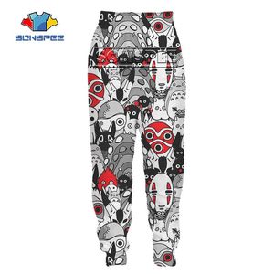 Pantalon Sonspee Men Femmes Pantalon de survêtement Miyazaki Hayao mon voisin Totoro Anime pantalon 3D Print Joggers décontractés