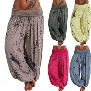 Pants Spot 2021 European-stijl lente- en zomermode digitale printserie Wijd band brede pijpen Casual Pants Support Mixed Batch