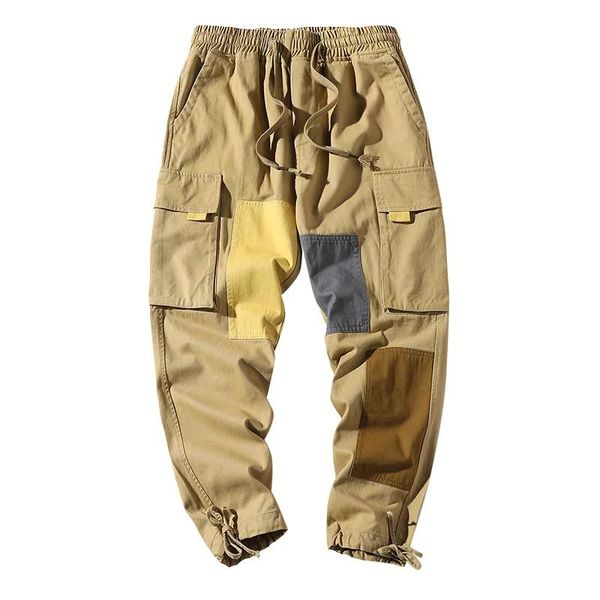 Calças streetwear homens hip hop harem calças estilo japonês sweatpants corredores pista casual calças de carga feminino