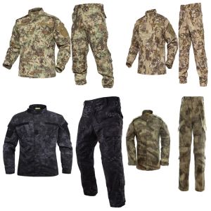 Pantalones tácticos kryptek typhon bdu uniforme camisa de camuflaje camuflaje camuflaje y pantalones conjuntos de ropa para hombres