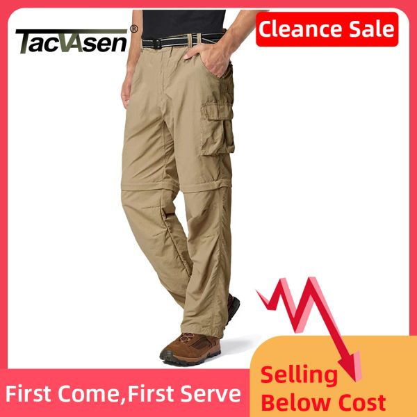 Pantalon tacvasen zip off randonnée pantalon convertible shorts masculins pantalon pantalon pantalon respirant léger