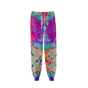 Pantalon tie dye coloré pantalon psychédélique pantalon femmes streetwear joggers hauts pantalons de survêtement