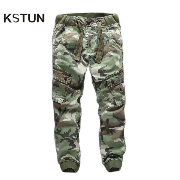 Pantalon Pantalon Cargo tendance hommes pantalon de jogging coupe ajustée coton Camouflage cordon militaire armée Style Streetwear décontracté pantalon pour hommes