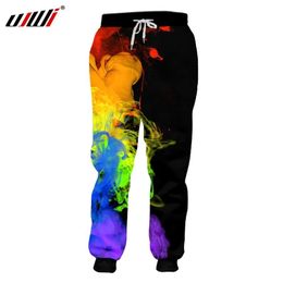 Pants UJWI 3D Joggers pantalon hommes/femme Cool pantalons de survêtement mode impression artistique coloré peinture pantalons de survêtement automne automne hiver pantalon