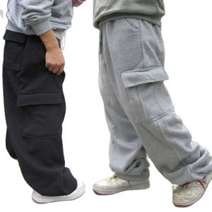 Pants Utral grande taille pantalons de survêtement Hip Hop danse hommes pantalons pantalons décontracté Joggers pantalon Cargo ample jambe large Polyester mâle vêtements