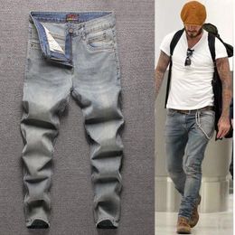 Pantalon en gros Jean Men's Jeans Spring and Automne New Straight Loose Jeans Men's Korean Fashion Casual Pants Men Ekplm