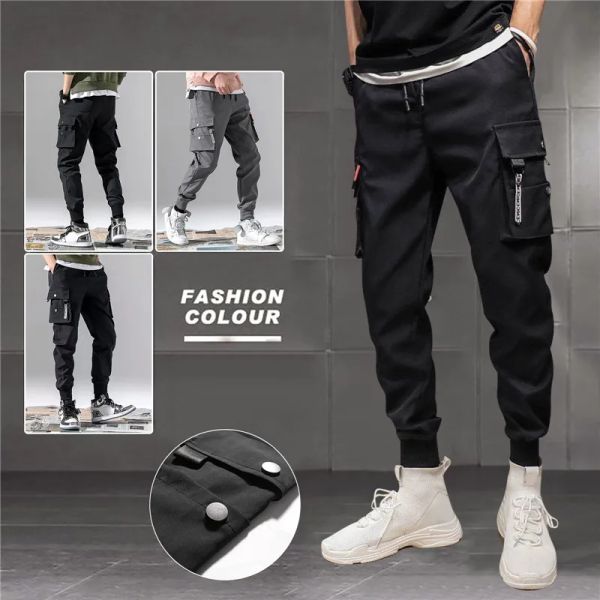 Pantalones de invierno gruesos calientes de vellón calientes pantalones de carga 2022 Nuevo streetwear joggers negros machos machos pantalones termales 3xl pantalones