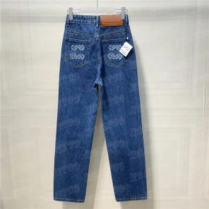 Broek dames highgrade denim borduurje jeans, casual lange broek voor dames
