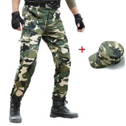 Pantalon bois camouflage cargo pantalons hommes militaire tactique de travail pantalon de travail spécial force de combat armée camo pantalon joggers pantalon