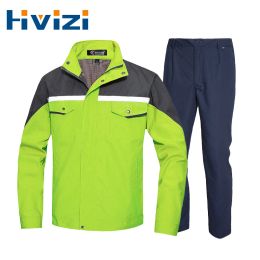 Broek werkjack en broek hoog zicht werkkleding werkpakken industrieel voor mannen reflecterende werknemers slijtage reparateur kleding