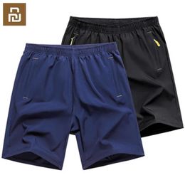 Pants youpin plus size shorts quickdrying sports shorts men's summer fivepoint pants loose ice silk stretch beach pants