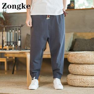 Pantalon Zongke Style chinois pantalon de jogging décontracté hommes vêtements Style coréen homme pantalon M5XL 2022 printemps nouveautés