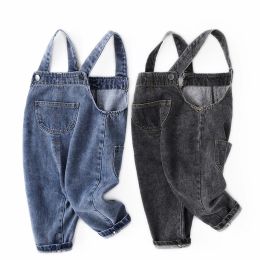 Pantkirt enfants salopes garçons filles pantalon denim nouveau printemps automne allmatch jeans pour enfants