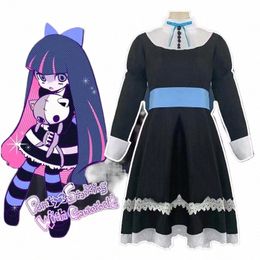 Bas de culotte avec porte-jarretelles Heroine Anarchy Bas Noir Dr Cosplay Costume Femmes Lolita Maid Costumes Uniforme de fête 2021 k2KF #