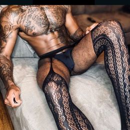 Strumpfhosen Für Herren Sexy Fishnet Körper Strümpfe Erotische Sissy Kleidung Cool Man Dessous Hohe Elastische Sex Strumpfhosen Medias De hombre