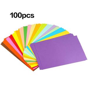 Paper 100pcs Copia A4 Copiar papel Decoración de papel Decoración 10 colores diferentes para artesanía de arte de bricolaje