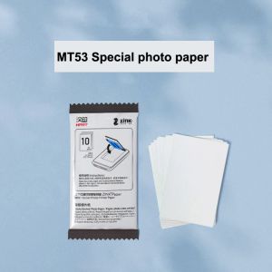 Papier 10pcs Papier photo pour HPRT MT53 Mini Couleur Imprimante d'adhésif Zink Original 2 * 3inch 50 * 76 mm